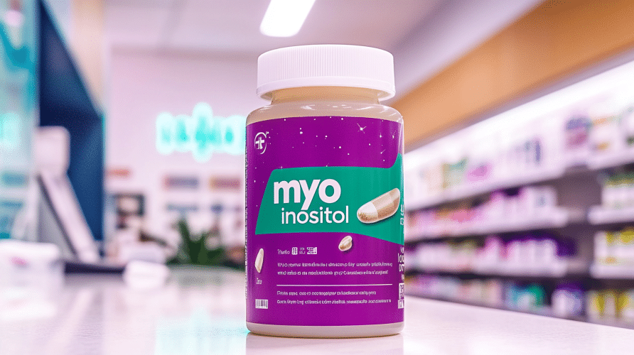 imagen-de-frasco-de-myo-inositol-sobre-el-mostrador-de-la-farmacia