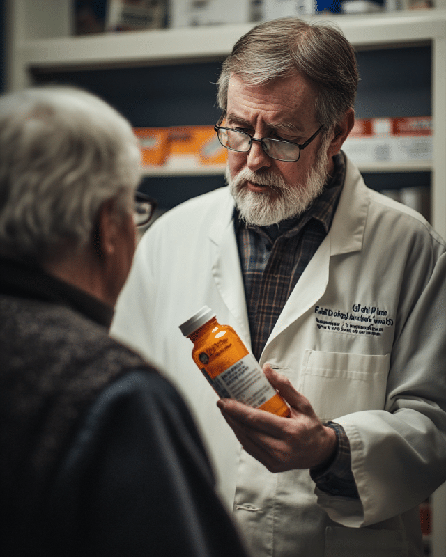 medicamentos geriátricos recetados por doctor a paciente mayor